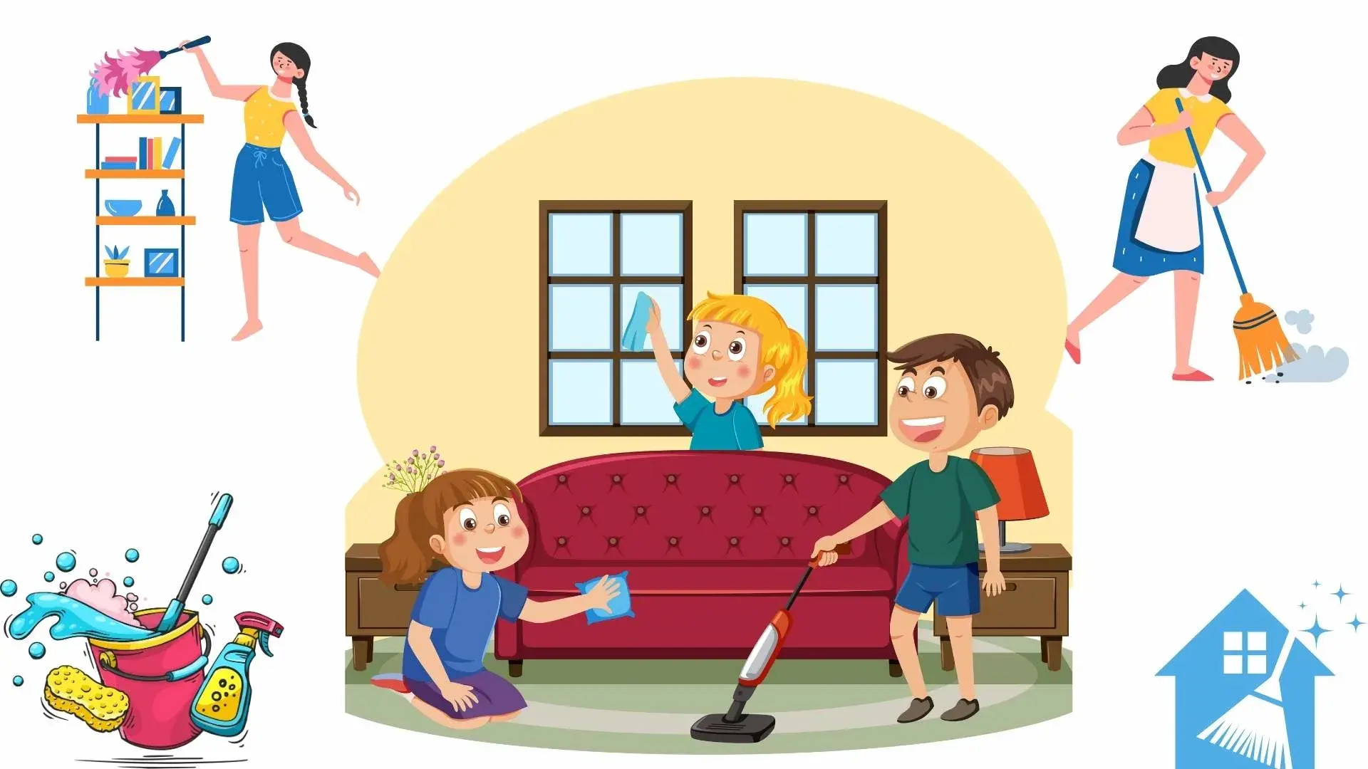 Checklist dọn phòng trọ với lịch phân công việc nhà